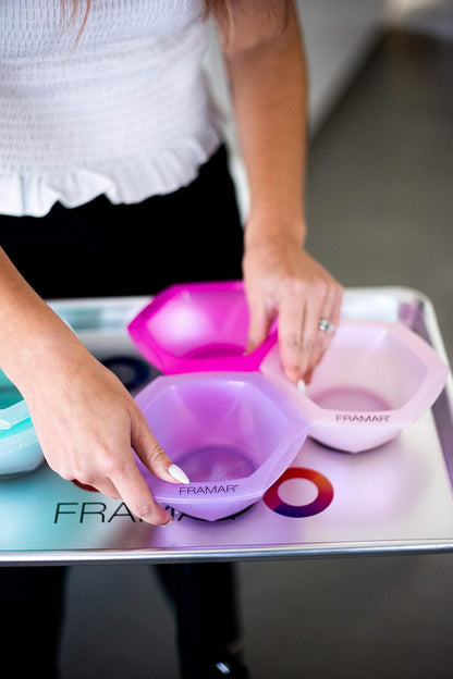 7-Piece Multi-Coloured Hair Dye Bowl Set – Professional Tint Mixing Bowls for Hair Colour, Balayage, Highlights & Salon Hairdressing Kits