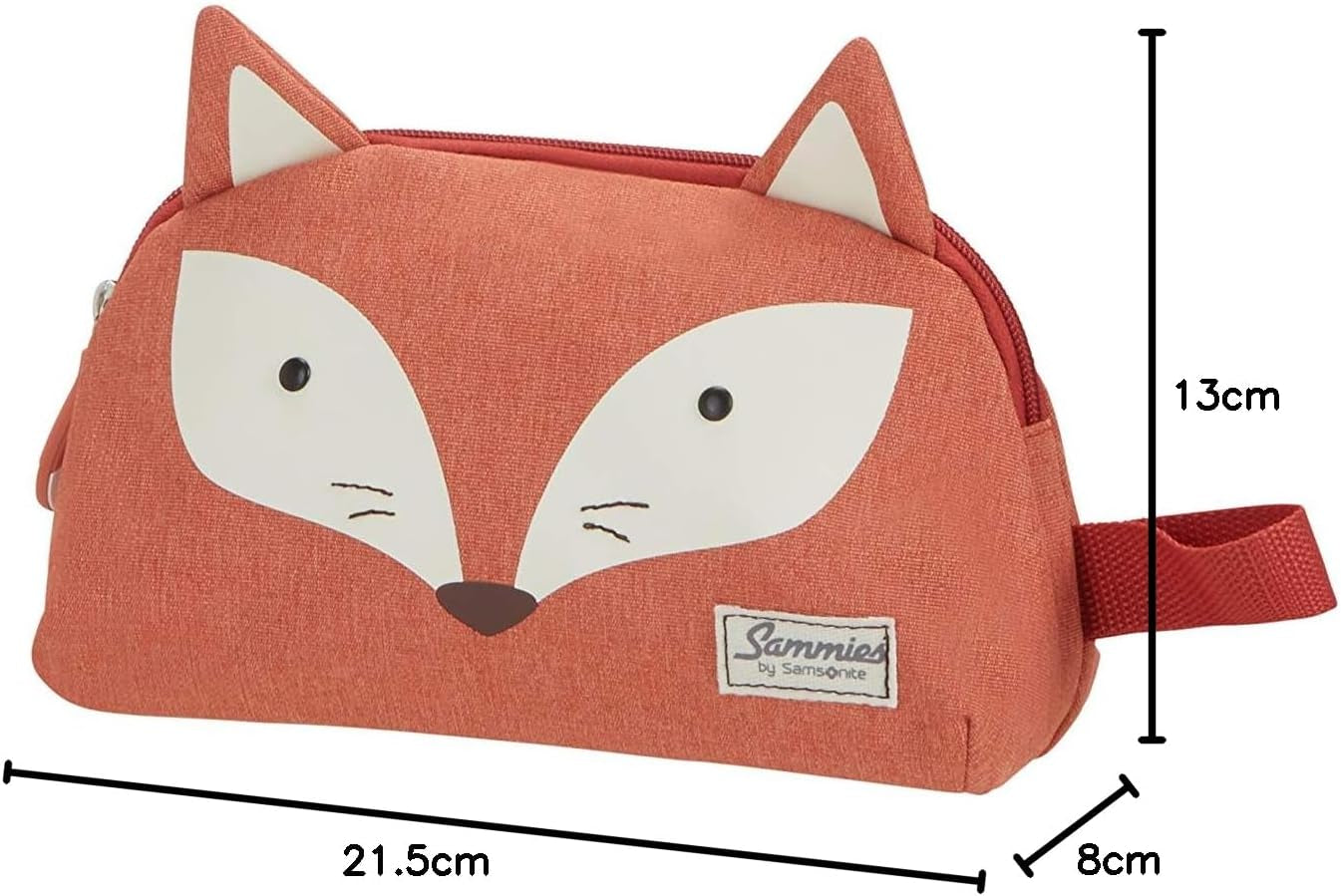 Happy Sammies Kids Toiletry Bag – 2L Kulturtasche, 21.5cm, Orange Fox William Design
