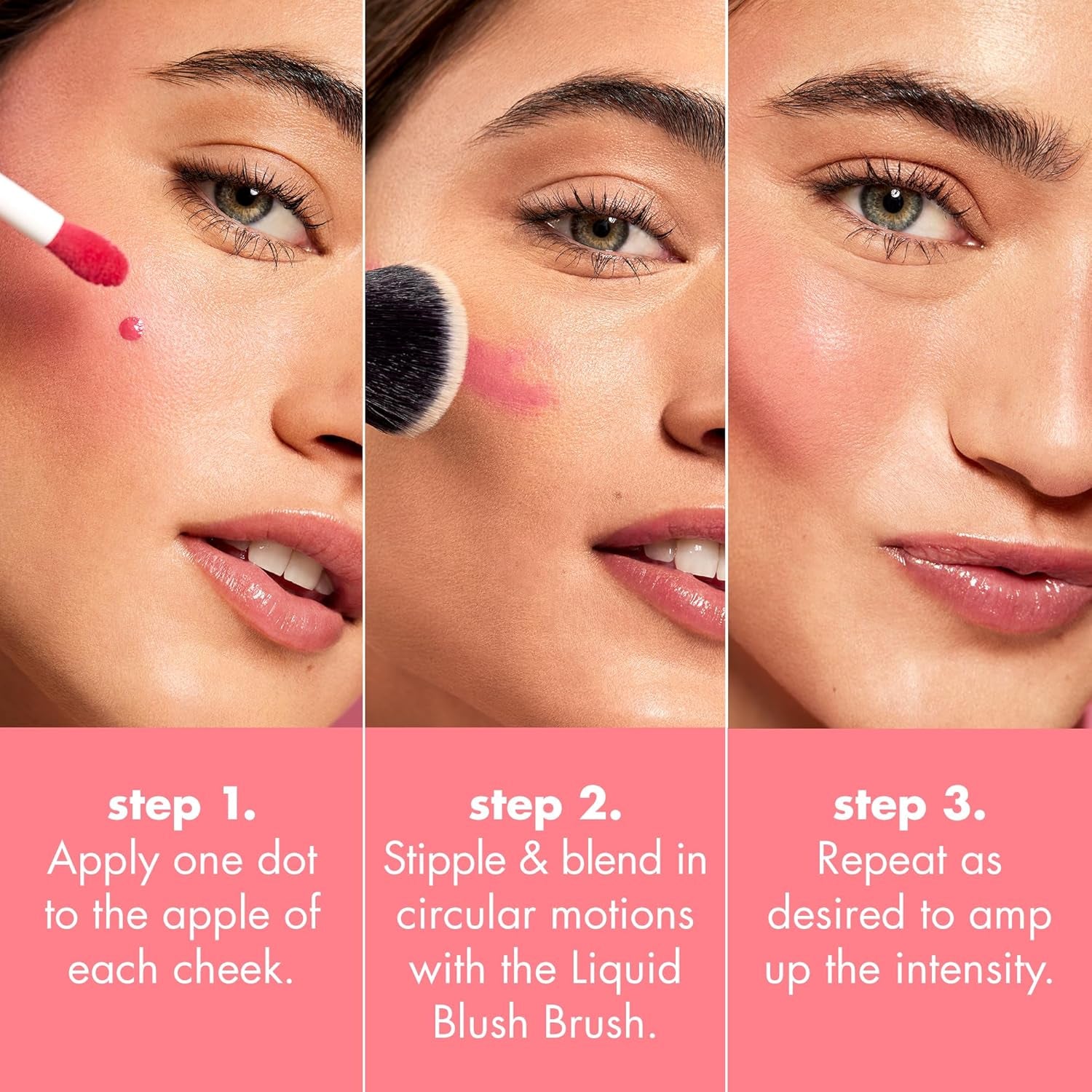 Camo Angled Liquid Blush Brush – Soft, Dense Bristles for Seamless Cheek Blending, Vegan & Cruelty-Free Makeup Tool