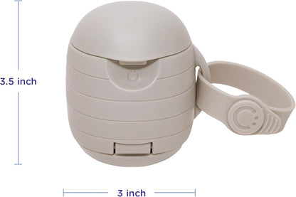 On-The-Go Dual Soother Pod – Portable Binky Holder for Travel & Nappy Bags, Keeps Baby’s Pacifiers Clean & Accessible – Taupe Newborn Must-Have