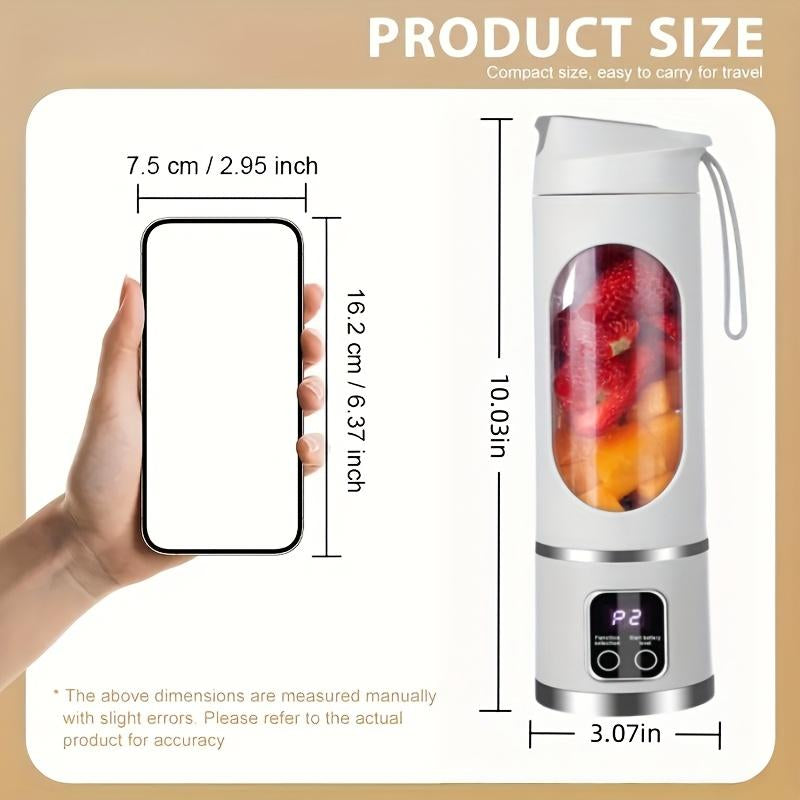 Portable Juicer Blender – TikTok Viral Mini Wireless Smoothie Maker for Travel, Diets & Ice Shakes – Easy-Clean