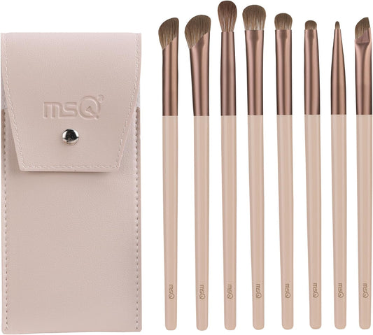 8-Piece Eye Makeup Brush Set – Premium Synthetic Brushes for Eyeshadow, Eyeliner, Eyebrow & Blending
