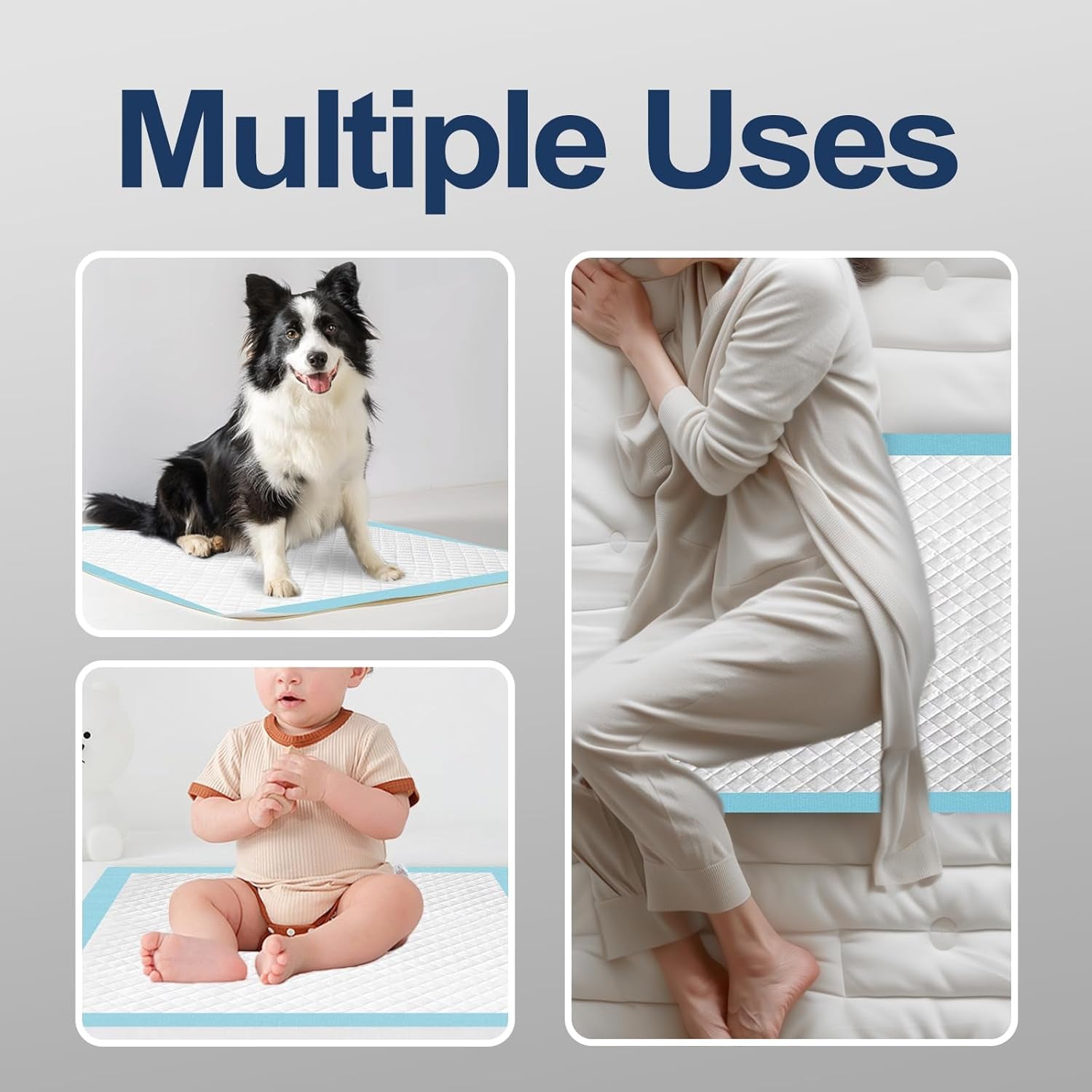 Extra Large Dog Training Pads – 40-Count Leak-Proof Puppy Pee Pads, 71cm x 86cm, Super Absorbent for Housebreaking & Indoor Use