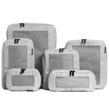 AEROTRUNK Compression Packing Cubes – Premium Nylon Twill Travel Organizers with Breathable Mesh, Double Zippers & Water-Resistant Design
