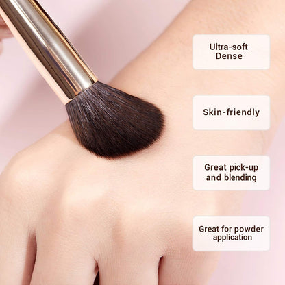 T280 25-Piece Professional Makeup Brush Set – Premium Natural Bristles for Foundation, Eyeshadow, Blending, Concealer, Blush & Highlight with Labelled Handles