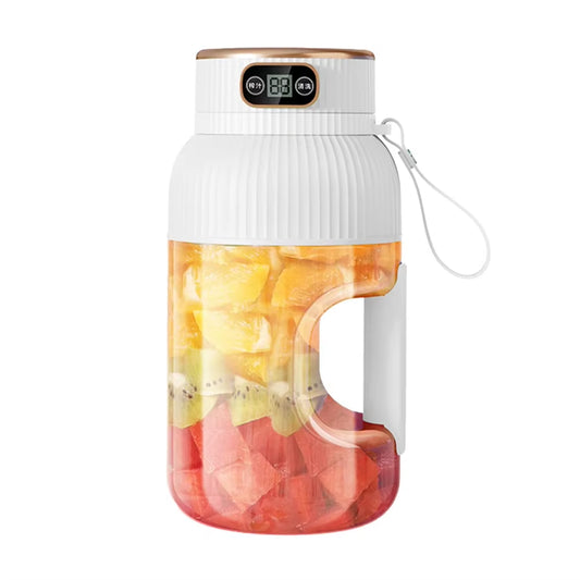 1200ML Portable Electric Juicer Cup – Wireless Rechargeable Smoothie Blender with Digital Display & 10 Blades