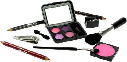 Dazzling 60-Piece Vegan Makeup Set – Elegant Silver Travel Case for Teenagers & Women, Compact & Lightweight Design